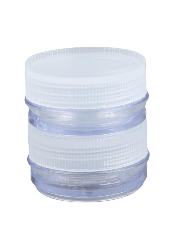 Daiso Coardilette Cream Container Set of 2 – 12ml Clear - Image 1